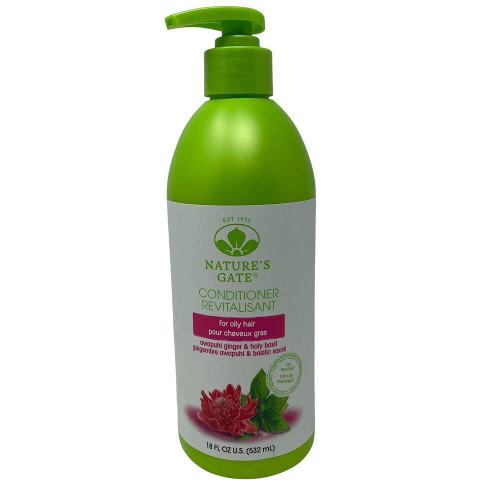 Nature’s Gate Conditioner for Oily Hair Awapuhi Ginger + Holy Basil 18 Fl Oz